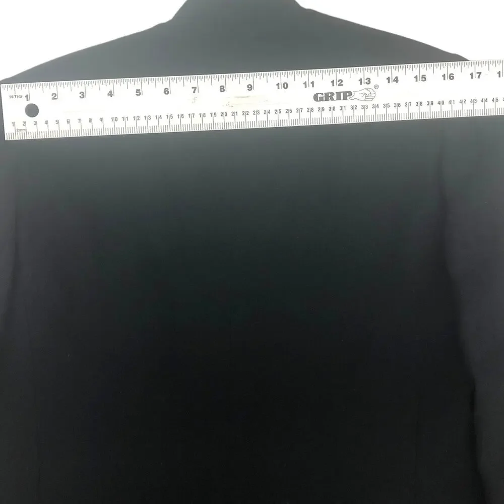 Vintage Christian Dior Long Line Embroidered Black Wool Coat Evening Jacket 6